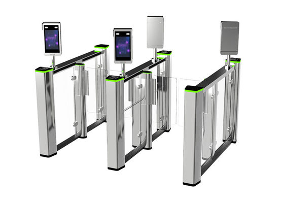 Puerta de velocidad SS304 IP44 con motor de corriente continua sin escobillas de 40W para control de acceso en interiores