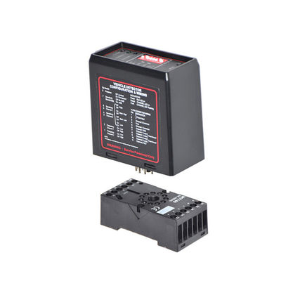 Detector de bucle de vehículo de doble canal AC220V 170kHz para estacionamiento y control de acceso