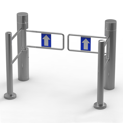 Puerta de acrílico hasta la cintura SUS304 de la barrera del oscilación del brazo de AC220V