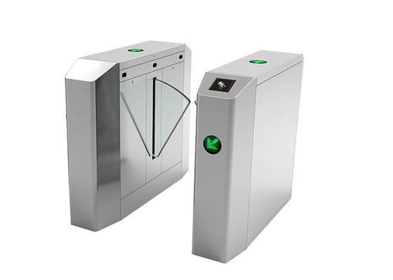 Barrera abatible retráctil bidireccional de acero inoxidable SS304 con clasificación IP44 para control de acceso seguro