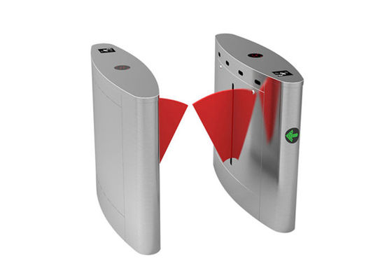 Barrera de acceso con solapas con motor BLDC de superficie de trefilado, clasificación IP44, para control de acceso a estadios escolares