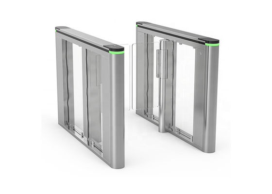 Torniquete oscilante de acrílico SS304 para 40 personas/minuto con motor CC sin escobillas para control de acceso de alta velocidad