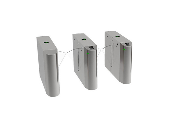 Puerta de acrílico 100W SUS304 de la barrera de la aleta de la anchura del ala 600m m retractable