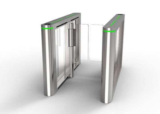 Barrera acrílica de 100W, torniquete de control de acceso con motor BLDC de 24V, barrera abatible de altura de cintura