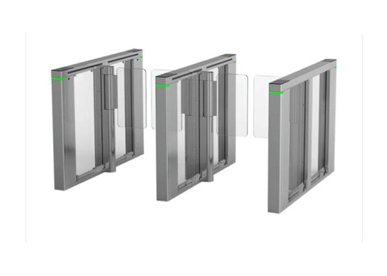 Puerta RS485 SS de la barrera del vidrio de acrílico del motor 10m m de DC para el peatón