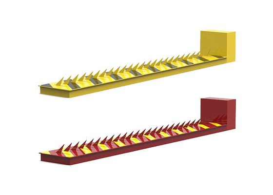 Galvanización de acero inoxidable de la inmersión caliente de Spike Barrier 304 del neumático del vehículo del reductor de velocidad